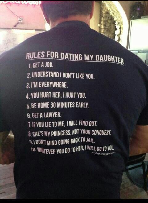 Dad's rules for dating my son