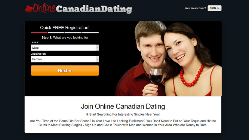 Free canadian dating online