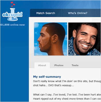 Drake dating profile