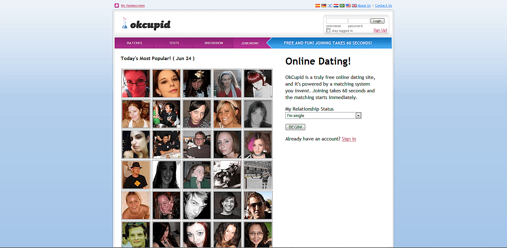 Search dating sites for free