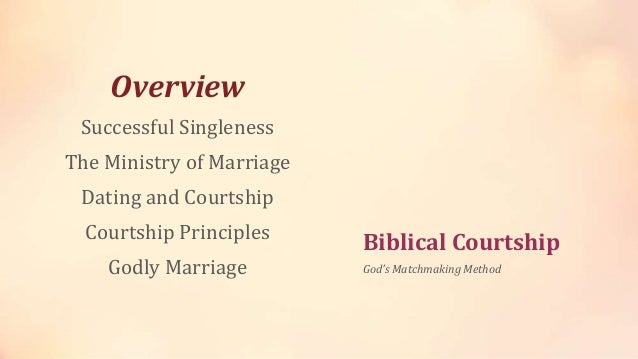 Biblical dating courtship