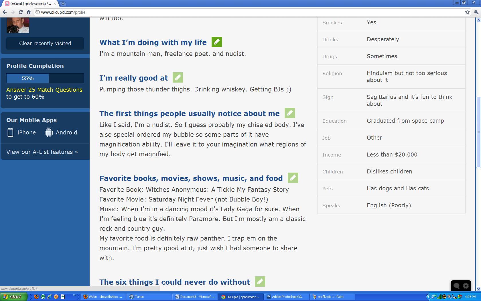 adjectives to describe yourself for a dating site