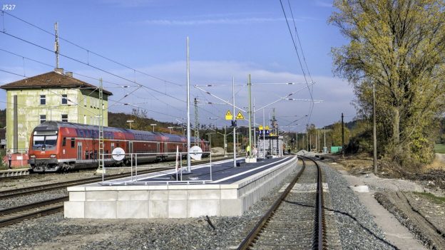 Dombühl 18.10.2017 Bauarbeiten SBahn Nürnberg